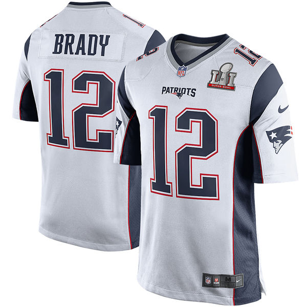 Tom Brady New England Patriots Nike Youth Super Bowl LI Bound Game Jersey - White